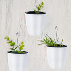 Self-watering hanging plant pot – Modern flower pot for wall mounting