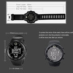Henry Waterproof Men’s Digital Sports Watch – Shockproof, Tactical & LED Backlit Outdoor Timepiece