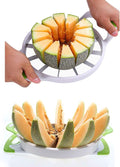 Stainless Steel Watermelon Slicer – 12-Slice Fruit Cutter with Non-Slip Handles