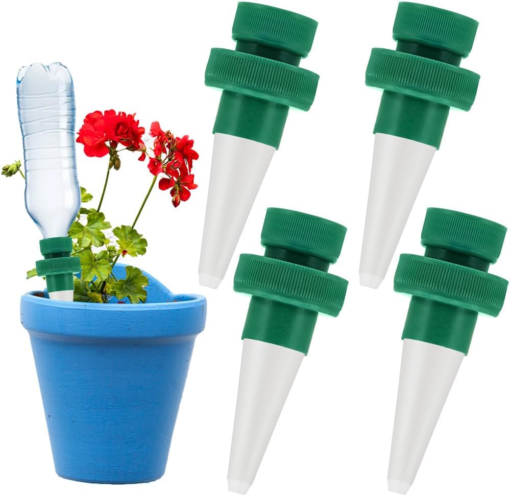 Self-watering spikes for plants – Automatic drip tips for bottles
