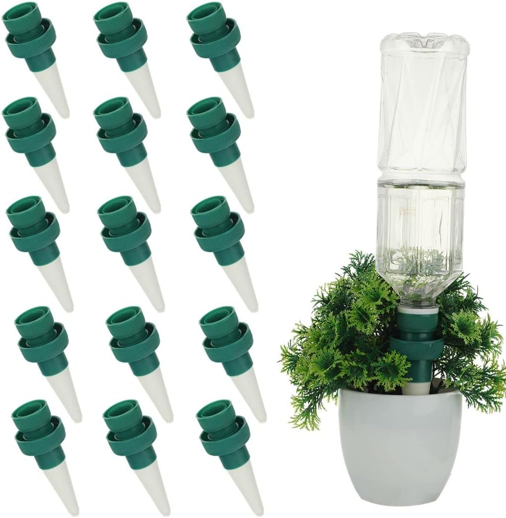 Self-watering spikes for plants – Automatic drip tips for bottles