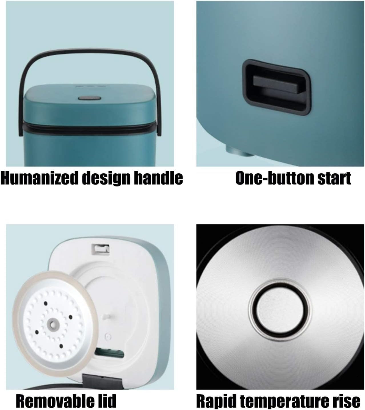MiniChef 1.2L Rice Cooker – Compact Multicooker with Steaming Function and One-Button Control