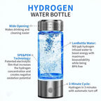 Hydrogen Water Bottle | Portable Rechargeable BPA-Free Alkaline Water
