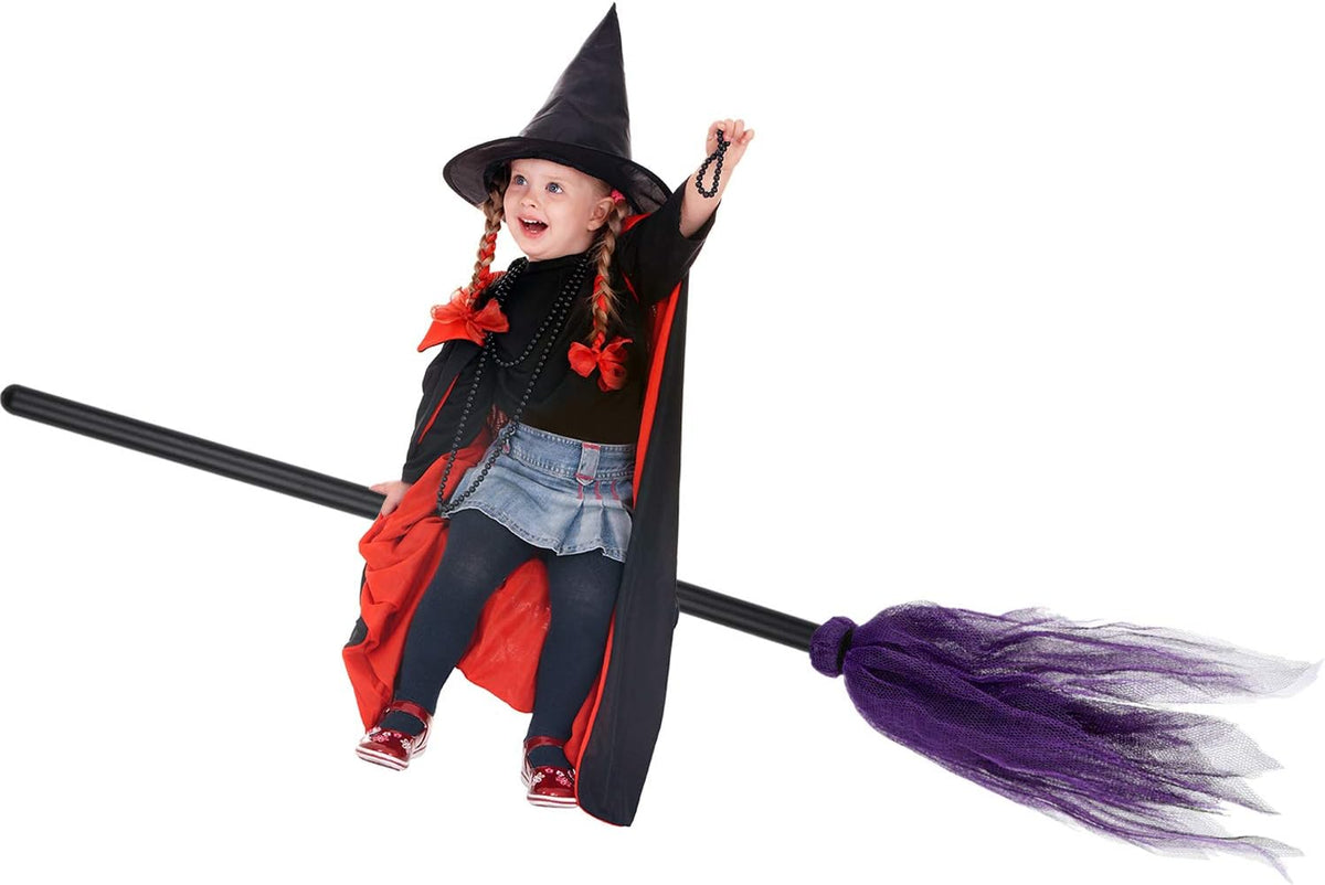 Halloween Witch Broom Plastic Party Prop