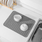 KÜCHENWELLA Silicone Kitchen Mat | Heat Resistant & Non-Slip | Dish Mat, Refrigerator & Drawer Liner | BPA-Free & Easy to Clean