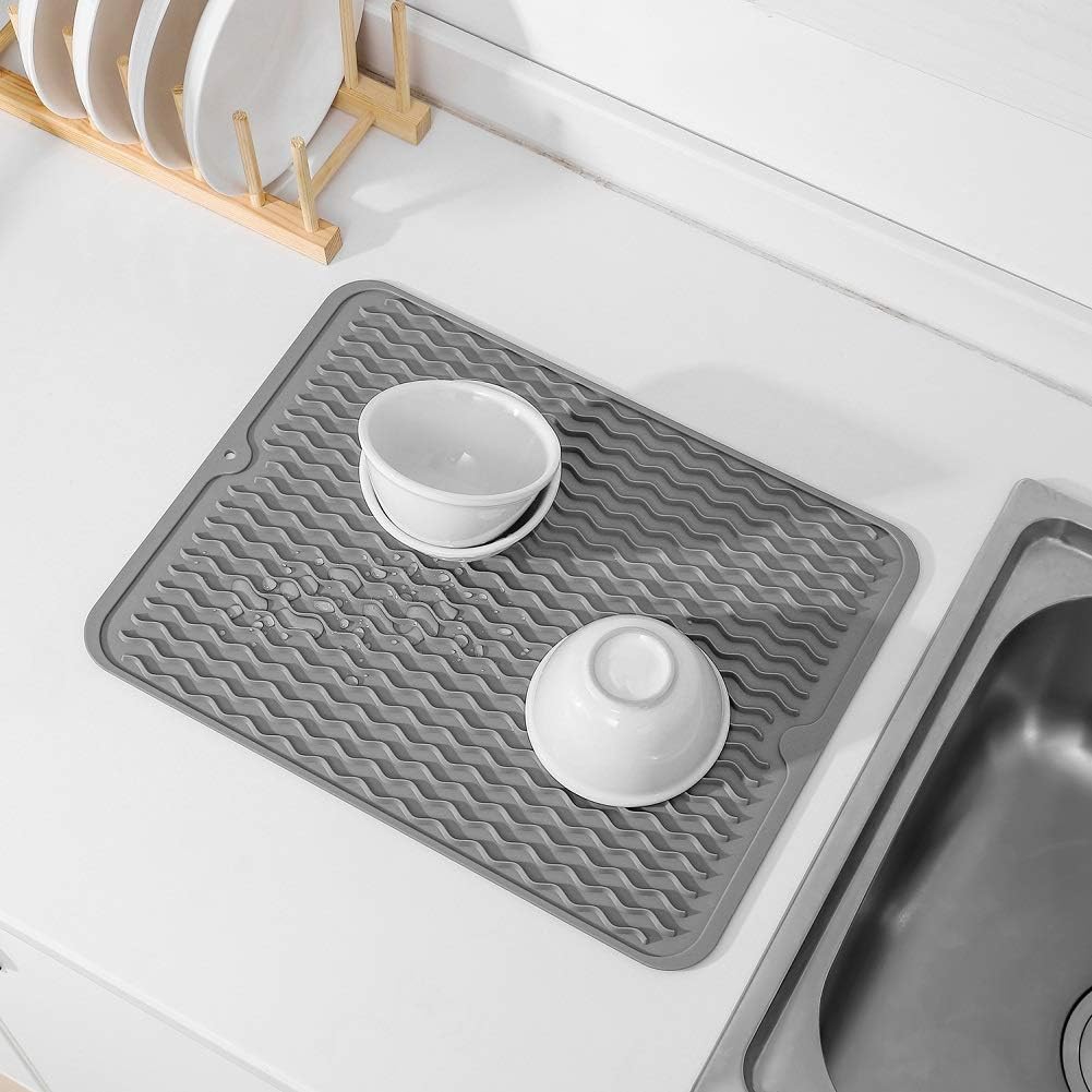 KÜCHENWELLA Silicone Kitchen Mat | Heat Resistant & Non-Slip | Dish Mat, Refrigerator & Drawer Liner | BPA-Free & Easy to Clean