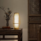 Zen-Inspired Bamboo Table Lamp for Bedroom and Living Room
