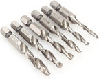 Screwdriver, 6.35 mm (1/4") screw plug, 6 pieces wrench