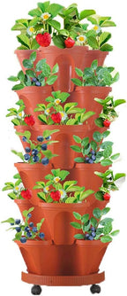 6-Layer Vertical Plant Tower – Three-dimensional Flowering System for the Garden