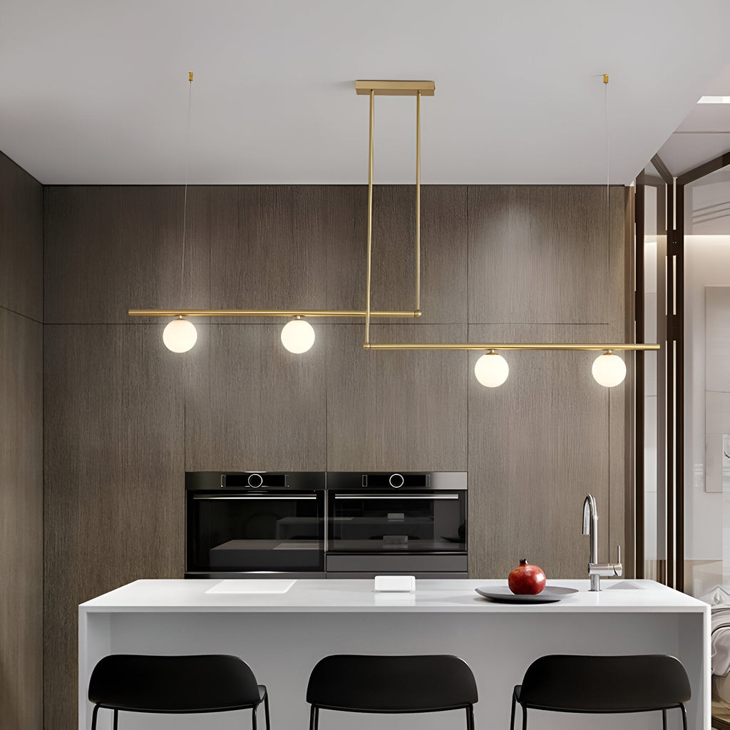 Nordic Glass Linear Luxury Pendant Lamp