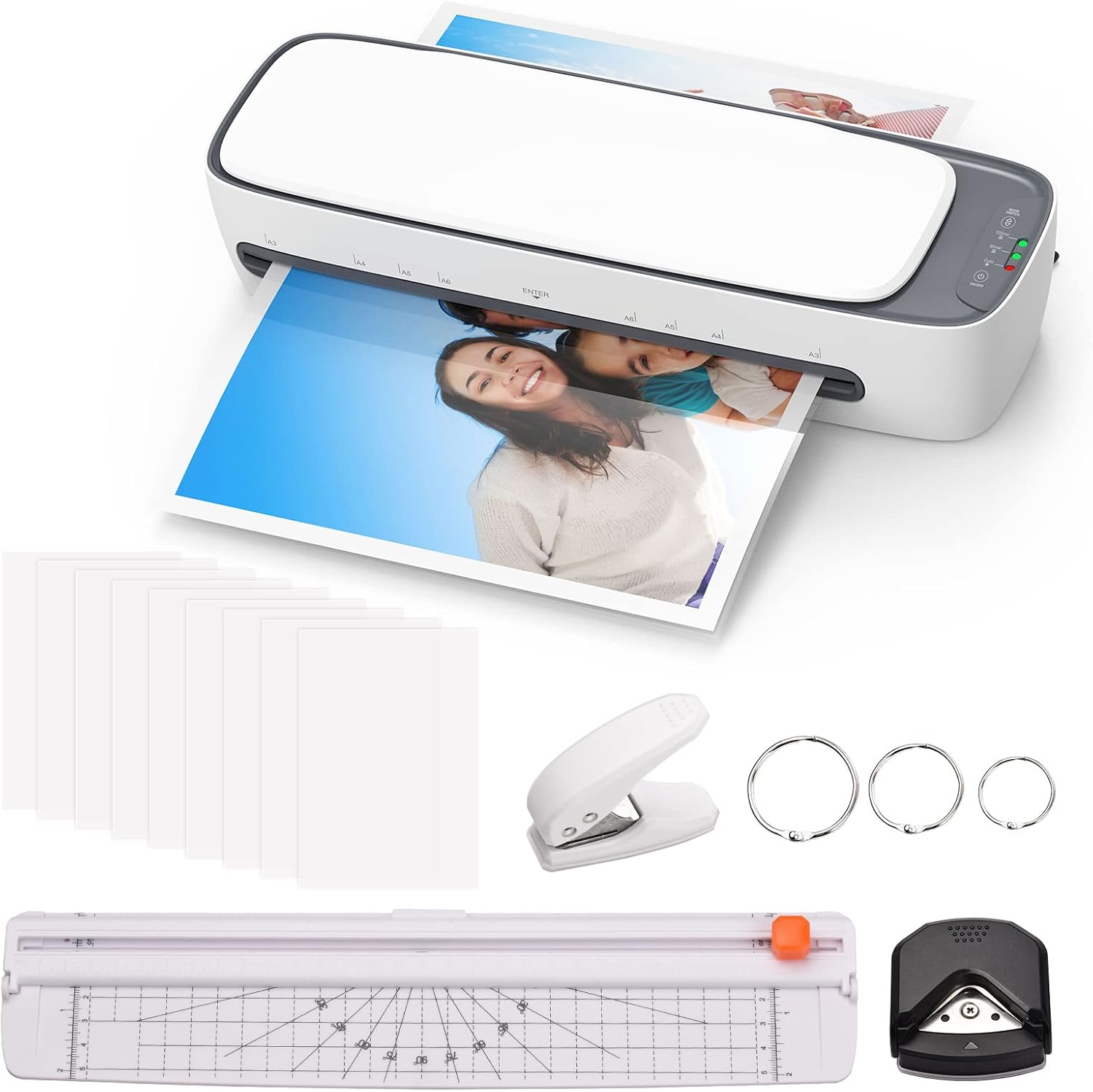 A3 Desktop Laminator Set with Hot & Cold Modes and 6-in-1 Functions – Lexaro