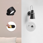 LED Wall Lights, Wall-mounted Lamps with Rechargeable Battery, 3 Color Temperatures & 3 Brightness Levels, 360° Rotatable Magnetic Ball, Wireless Wall Lights for Study, Reading, Nightstand