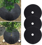 Weed fleece tree disk – Breathable root protection mat for garden and plants