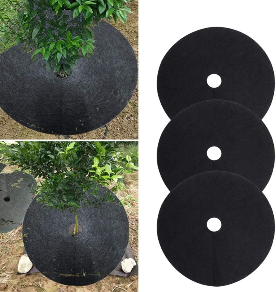 Weed fleece tree disk – Breathable root protection mat for garden and plants