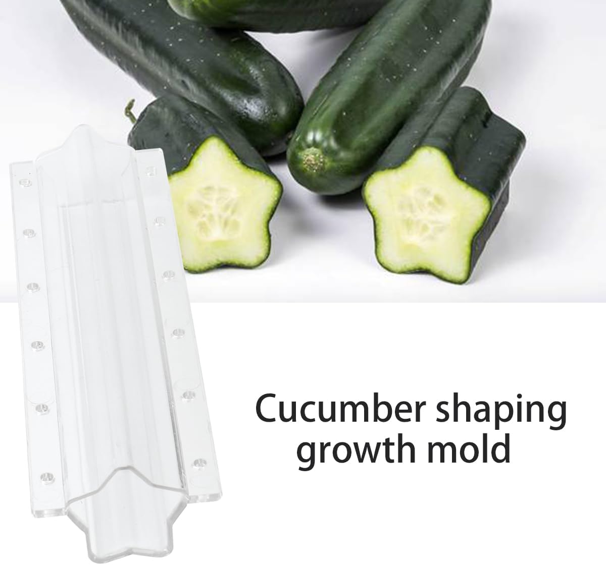 Star shape vegetable mold for cucumbers – Creative mold rail for fruits and vegetables