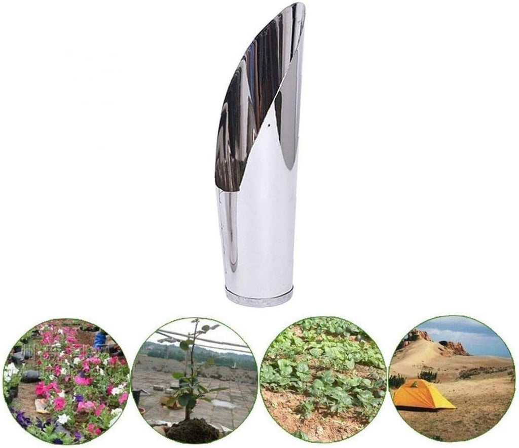 Stainless Steel Scoop for Potting Soil – Robust Planting Scoop for Garden and Balcony