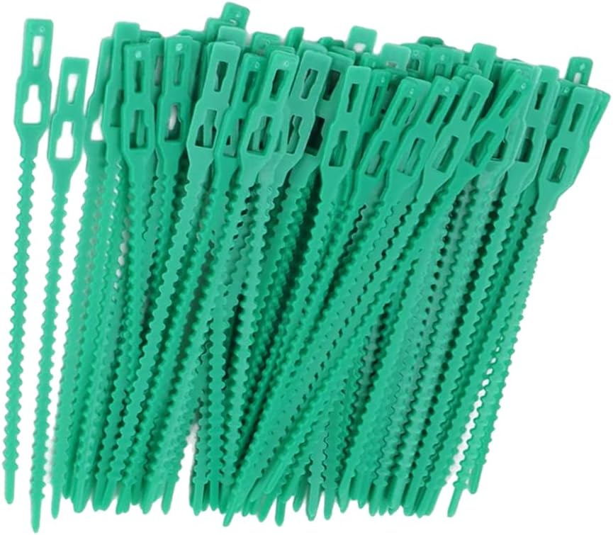 Plant fastening cable tie set for stable securing of plants