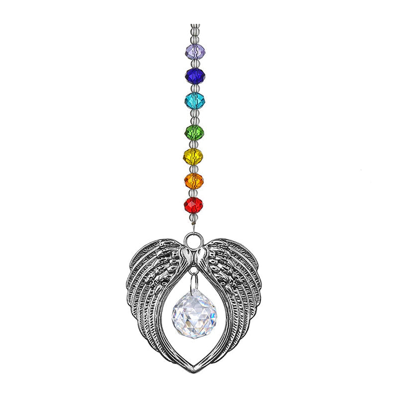 Colorful Angel Wings Memorial Ornament