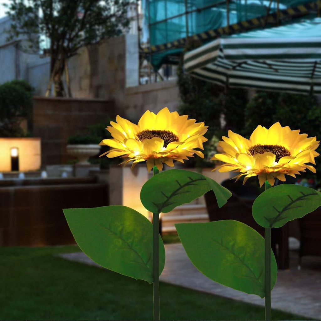 Solar Sunflower Light, 2 Pieces