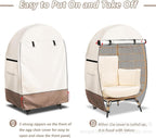 Waterproof Egg Chair Cover with Double Zipper – Solara