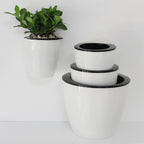 Self-watering hanging plant pot – Modern flower pot for wall mounting