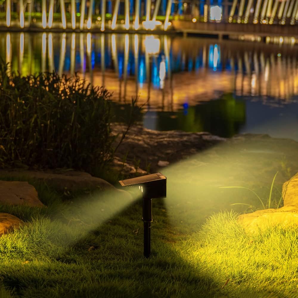 Solar LED Spotlight – Outdoor lighting with solar panel for garden and pathways
