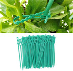 Plant fastening cable tie set for stable securing of plants