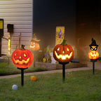 Halloween Solar Lights – Decorative LED Garden Lights with Pumpkin and Witch Designs