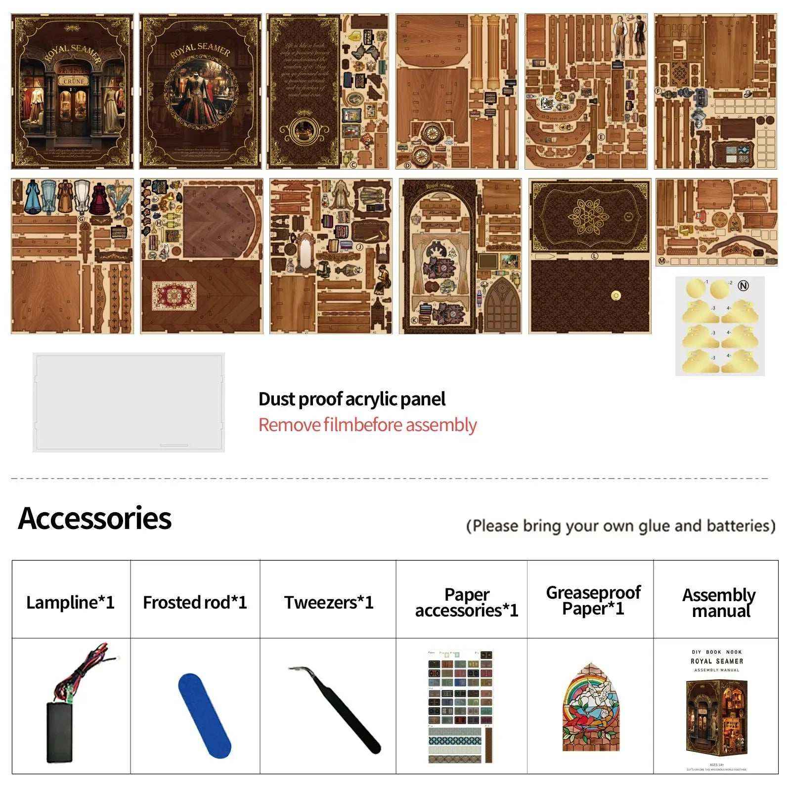 Royal Seamer DIY Book Nook Kit