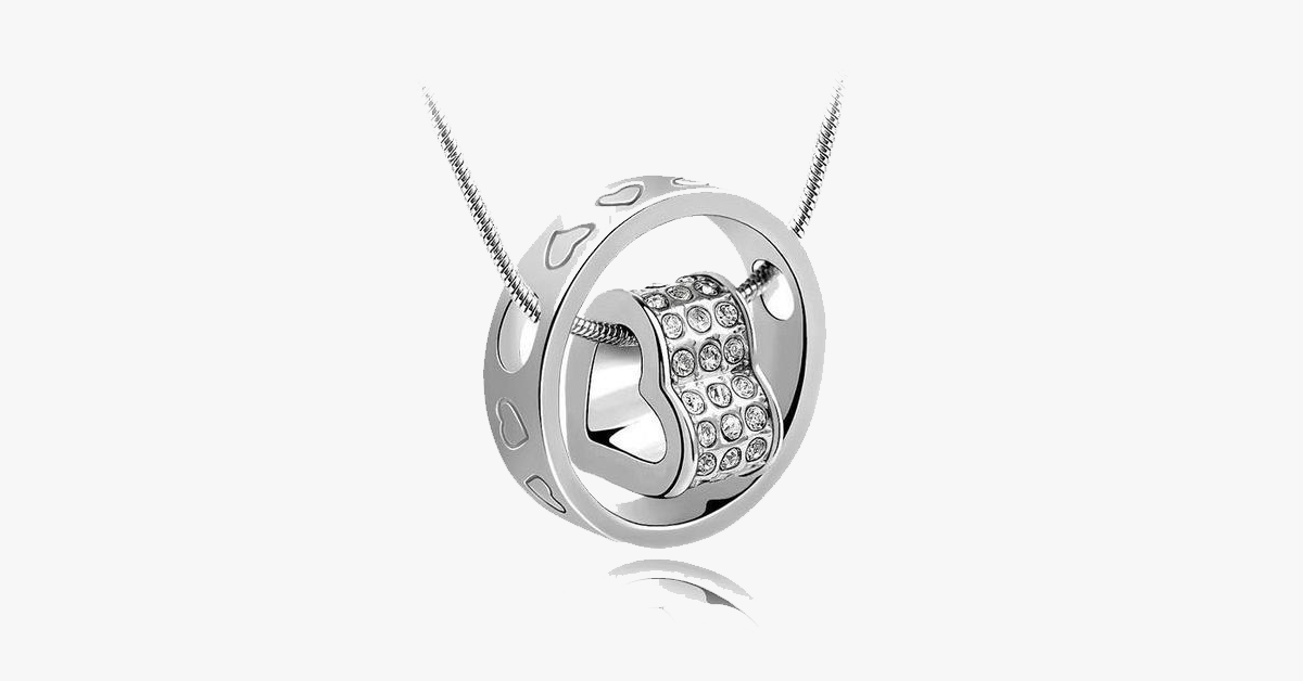 Forever Heart Pendant - White Gold