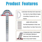 Ultra Precision Marking Ruler Square T Type Woodworking Scriber Measuring Tool