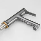 Modern Style Extendable Vessel Faucet Single Handle Low Arc Copper Vessel Faucet