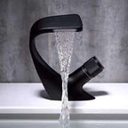 Contemporary Container Copper Brass Knob Handle Low Arch Container Faucet