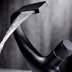 Contemporary Container Copper Brass Knob Handle Low Arch Container Faucet