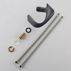 Contemporary Container Copper Brass Knob Handle Low Arch Container Faucet