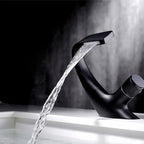 Contemporary Container Copper Brass Knob Handle Low Arch Container Faucet