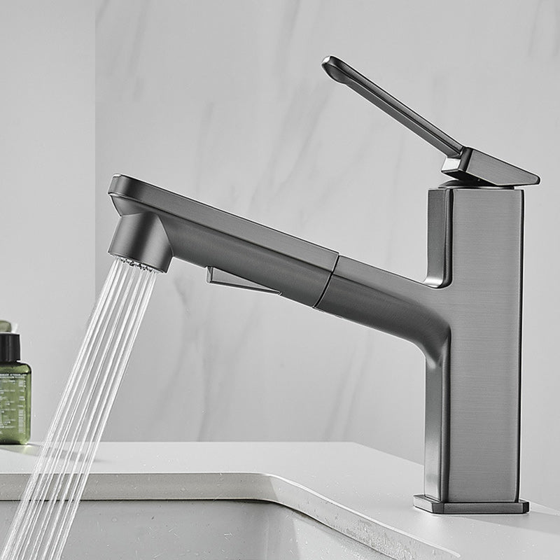 Contemporary Container Faucet Lever Handles Low Arc Copper Container Faucet
