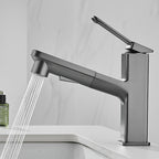 Contemporary Container Faucet Lever Handles Low Arc Copper Container Faucet