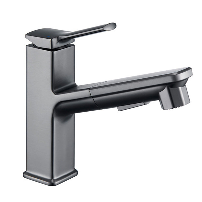 Contemporary Container Faucet Lever Handles Low Arc Copper Container Faucet