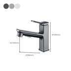 Contemporary Container Faucet Lever Handles Low Arc Copper Container Faucet