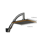 Square Hand Shower Modern Wall Mounted Hand Shower