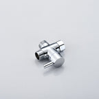 Home Round Dual Shower Heads Modern Style Wall Mounted Metal Dual Shower