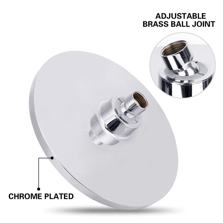 Round Dual Shower Heads Traditional Style Wall Mounted Dual Shower