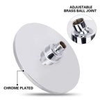 Round Dual Shower Heads Traditional Style Wall Mounted Dual Shower