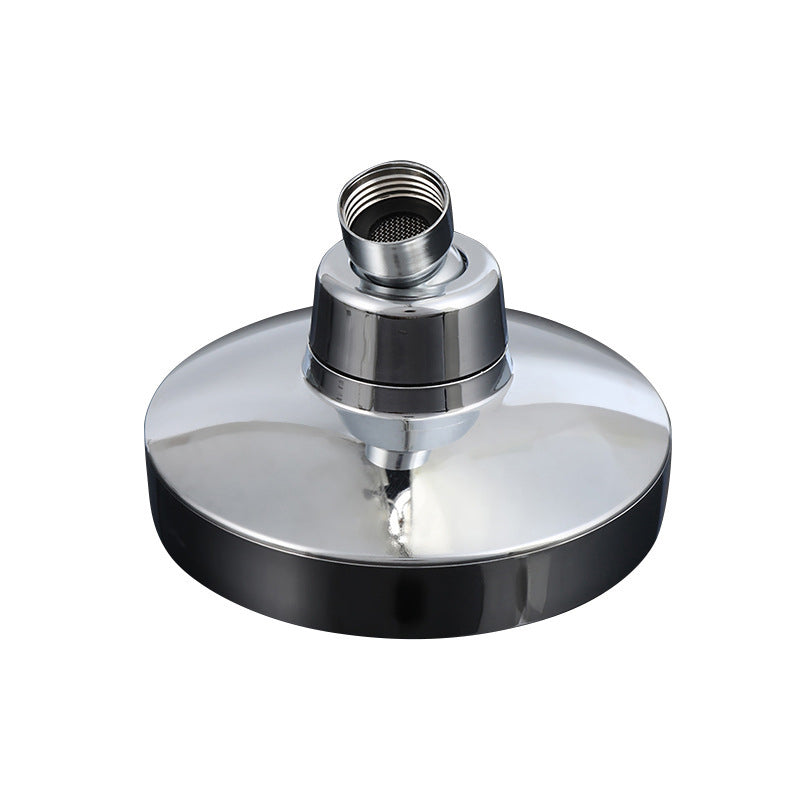 Round Fixed Shower Head Traditional Style Metal 5-Inch Fixed Shower Head