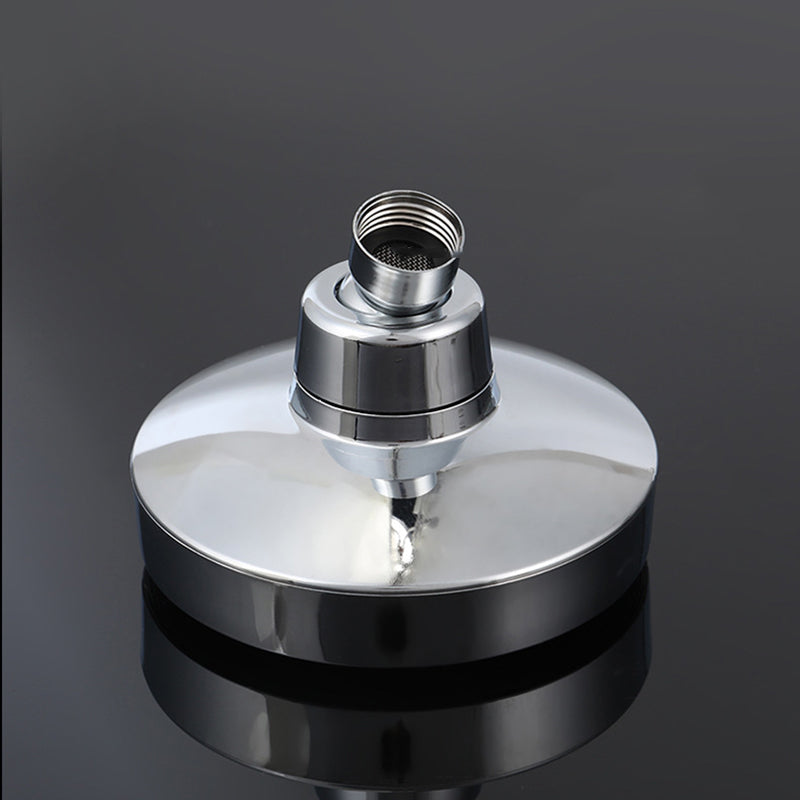 Round Fixed Shower Head Traditional Style Metal 5-Inch Fixed Shower Head