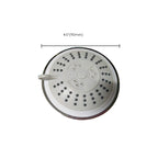 Round Fixed Shower Head Traditional Style Metal 5-Inch Fixed Shower Head