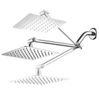 Wall Mounted Fixed Shower Head Modern Style Metal Shower Head