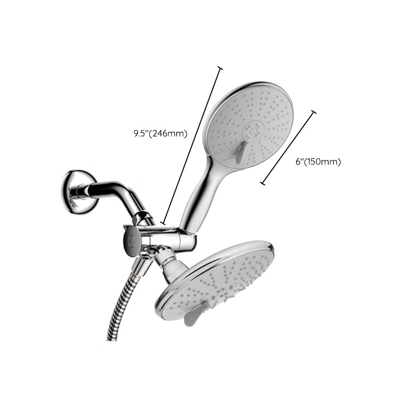 Wall-mounted Dual Shower Traditional Round Dual Shower Heads