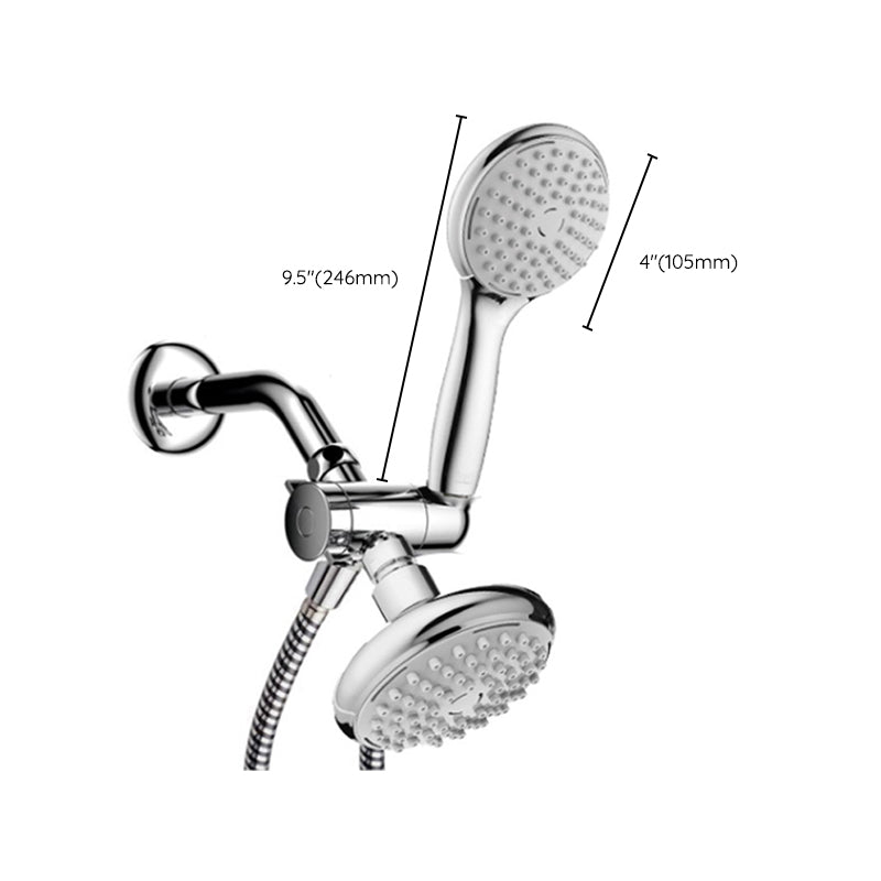 Wall-mounted Dual Shower Traditional Round Dual Shower Heads